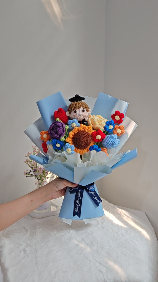 Colorful Graduation Bouquet 🎓 | Mixed Flowers