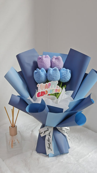 Tulip Goodness Graduation Bouquet 🎓