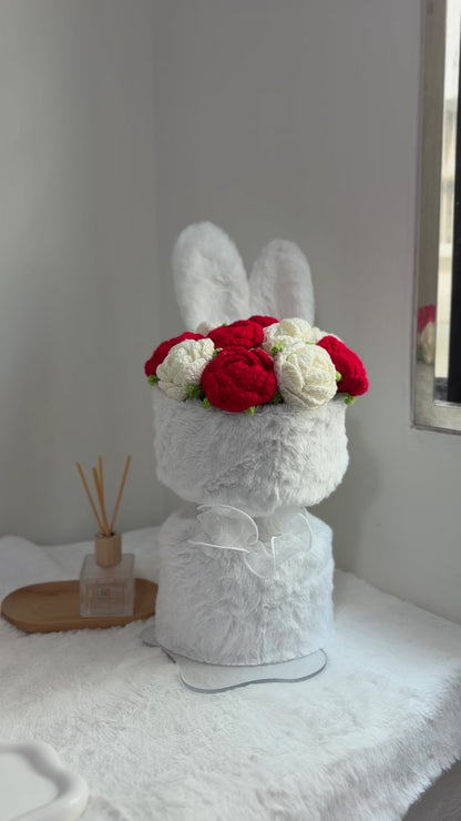 Bunny Rose Flower Pot | Wedding Valentines Gift 🐰🌹