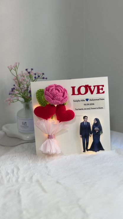 Wedding Blessing Frame |  Mini Love Bouquet | LOVE ❤️ - 3rd Edition